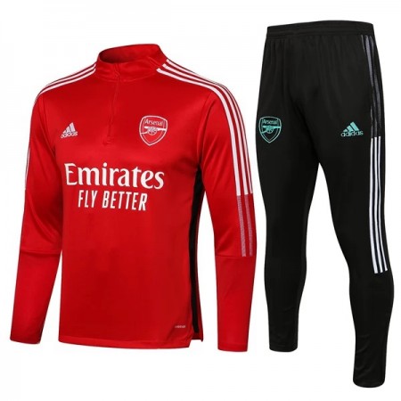 Arsenal Niño Sudadera De Entrenamiento Trajes 2022/23 Cuarto-Cremallera Roja